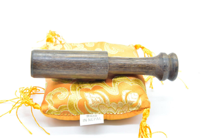 Bol chantant artisanal pour la guérison sonore, ensemble orange pour la méditation, la relaxation, la pleine conscience, le yoga, la pratique spirituelle à domicile - Product Image 3