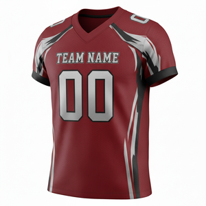 Maillots de football personnalisés pour adultes, manches courtes, maille respirante, séchage rapide, anti-bactériens, option grande taille, devant - Product Image 6