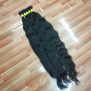 Extensiones de Cabello Humano Virgen del Sur de la India de Lujo de 36 Pulgadas – Crudo, con Cutículas Alineadas, Sin Enredos - Product Image 1