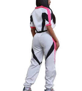 Ensemble de survêtement décontracté 2 pièces pour femme, coupe-vent d'hiver, avec cordon de serrage, doublure en maille et logo brodé – Vente en gros - Product Image 2