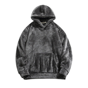 Heavyweight Sherpa Fleece <b>Hoodie</b> <b>for</b> <b>Men</b> Women Relaxed Fit Winter Casual Wear Custom Design Wholesale Manufacturer - Product Image 1