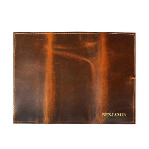 Estuche enrollable de cuero genuino para lápices y pinceles, organizador de bolígrafos, bolsa de almacenamiento para pinceles de artista, regalo de papelería - Product Image 5