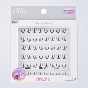 Extensions de cils Olio sans colle, paquet individuel PLUS, transparent, court, 2 types au choix, 1 cils artificiels - Product Image 4