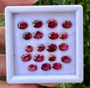 Pierres précieuses naturelles en grenat rouge, taille ovale, pierres en vrac pour la fabrication de bijoux, bagues, pendentifs, boucles d'oreilles, certifiées IGI, haute qualité - Product Image 3