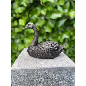 Sculpture de cygne en bronze facilement transportable, prix de gros - Product Image 1