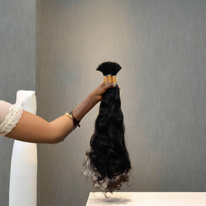 Qualité fantastique 100% Extensions de cheveux humains indiens non transformés Meilleur prix Expédition rapide Style de vague naturelle Top Grade en gros - Product Image 6