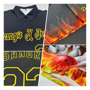 Camiseta Polo Personalizada con Diseño de Billar, Camiseta de Golf Novedosa con Nombre, Número y Logotipo Impresos, Top Deportivo Informal - Product Image 4