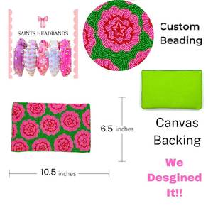 Sac à main rectangulaire fait main avec motif à rayures de paillettes roses et dorées pour les soirées - Product Image 2