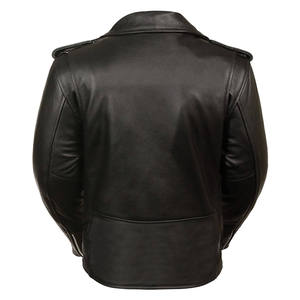 Chaqueta Bomber Vintage Impermeable con Cierre y Cuello Alto, Forro de Seda, Logotipo Bordado de Motociclista, 100% Algodón Ecológico OEM - Product Image 2