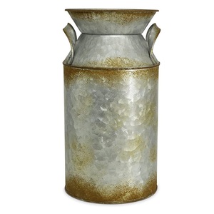 Recién Llegado: Lata de Leche de Metal Galvanizado con Diseño Tradicional y Asa, Ecológica y Personalizable en Tamaño, Forma y Color - Product Image 3