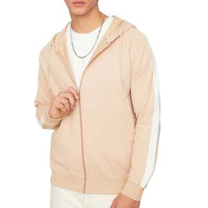 New Style Zipper Pocket Slim Fitted Fleece Cotton Polyester Blend Comfortable Soft Full Zipper <b>Hoodie</b> for <b>Men</b> 2026 - Product Image 1