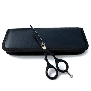 Ciseaux de coiffure professionnels Tegra pour barbier, pour droitiers, 28 dents, manche en caoutchouc moyen, vente en gros - Product Image 1