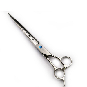 Ciseaux de coiffure élégants et professionnels pour la coupe et l'éclaircissement des cheveux, à lame droite et peigne intégré, pour salon et barbier - Product Image 2