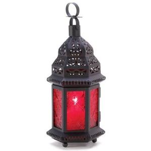 Farol Marroquí Colgante de Hierro y Vidrio, Diseño Rústico y Moderno, Hecho a Mano, Ecológico, Decoración Navideña para el Hogar y el Jardín - Product Image 4