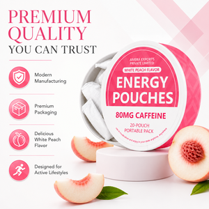 Bolsitas de Cafeína con Sabor a Melocotón Blanco, 80 mg |   Marca Privada OEM - Product Image 4