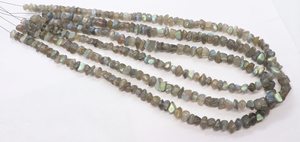 Perles de Labradorite lisse en forme de pépites AAA, 7-8 MM, perles de pierres précieuses de Labradorite polies, 16 pouces, perles de Labradorite naturelle lisses - Product Image 6