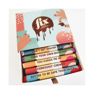 Chocolate <b>bar</b> Milk chocolate <b>bar</b> filled with pistachio cream and crispy FIX Dessert Chocolate - Product Image 1