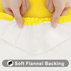 ผ้าคลุมโต๊ะพับได้รูปสี่เหลี่ยมผืนผ้าขนาด 6 ฟุต ผ้าคลุมโต๊ะแบบยืดหยุ่น ด้านหลังเป็นผ้าฟลานเนล ไวนิลกันน้ำ เช็ดทำความสะอาดได้ - Product Image 2