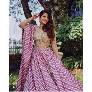 ชุดราตรีหรูหราออกแบบตามลำดับทำงาน lehenga choli - Product Image 5