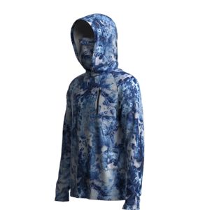 Camisas de Pesca con Capucha y Manga Larga para Hombre, Transpirables, con Logotipo Personalizado, 100% Poliéster, Impresión por Sublimación - Product Image 3