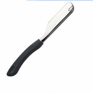 Stainless Steel Disposable <b>Single</b> <b>Blade</b> Shaving <b>Razor</b> with Plastic Handle for Barber Shop Beard Grooming - Product Image 1