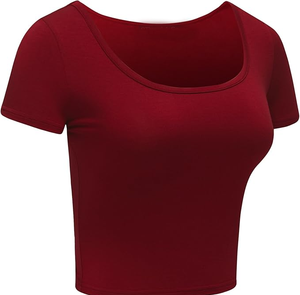 Top Corto de Alta Calidad para Mujer, Ropa para Adultos, Venta Caliente, Precio Económico, Transpirable, con Logotipo/Diseños Personalizados - Product Image 2