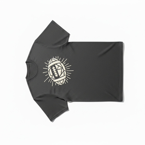 Camiseta de algodón premium con estampado puff, logotipo personalizado, cuello caído, estilo streetwear para hombre, camisetas gráficas de alta calidad. - Product Image 3