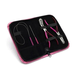 Kit de Herramientas Profesionales de Acero Inoxidable Premium para Extensiones de Cabello con Micro Anillos, Alicates para Cabello Natural y Herramienta de Bucle para Salón de Belleza - Product Image 1
