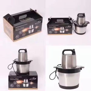 Picadora de Carne Eléctrica de Acero Inoxidable de 3.5L de Capacidad, Procesador de Alimentos Portátil para Exteriores, de Velocidad Variable, para Uso Doméstico, Fufu - Product Image 5