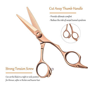 Tijeras Profesionales de Peluquería de Acero Inoxidable Premium de 6.5 Pulgadas, Ligeras y Afiladas para Adelgazar el Cabello - Product Image 4