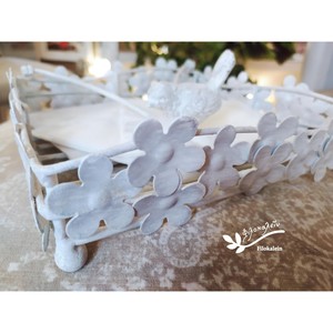 Cute Handmade Paper Napkin Holder With Bird And Flower Design White Metal <b>Stand</b> For Table Decor - Product Image 4