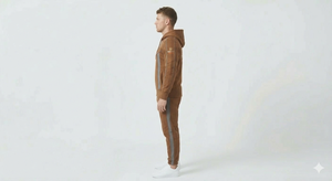 Survêtement Homme Personnalisé Sportswear Polo Blanc à Cordon Manches Longues – Ensemble de Survêtement Polo pour Homme - Product Image 3