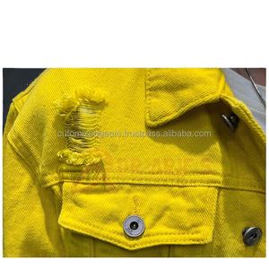 Nouveau style vintage pour hommes, veste streetwear en denim décontractée à la mode, bombardier décontracté hip hop brodé pour le printemps - Product Image 6