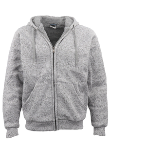 Sweat à capuche zippé épais pour homme avec logo personnalisé de haute qualité, en molleton Sherpa, style pull-manteau, personnalisable - Product Image 1