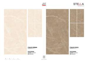 กระเบื้องพอร์ซเลน Creative Surface ขนาด 60x120 ซม. 600x1200 มม. 24x48 นิ้ว ผิวมันเงา รูปแบบกว้าง ขนาดใหญ่ ดีไซน์พรีเมียม สำหรับตกแต่งสไตล์ร่วมสมัย - Product Image 5