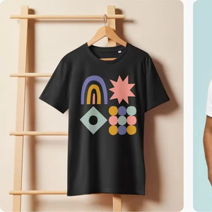 T-shirts courts en coton vierge de haute qualité personnalisés, style vintage, pour femmes - Product Image 1