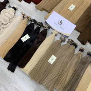 Cheveux humains en vrac cheveux vierges platine noir blond Double dessiné Coletas Humano Cabello Extensions de cheveux humains - Product Image 2