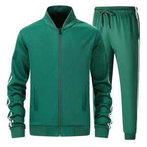 Ensemble de survêtement sportif pour homme personnalisé, en nylon et polyester respirant, coupe-vent, pour entraînement et jogging, vêtements de sport actifs - Product Image 4