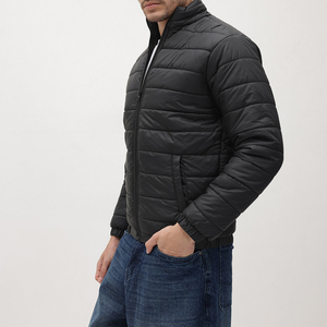 Wholesale Unisex Winter Puffer Jacket Custom Logo Windproof Hooded <b>Duck</b> <b>Down</b> <b>Coat</b> Lightweight Black Windproof Warm Outerwear - Product Image 2