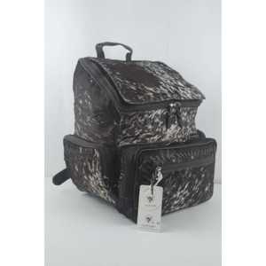 Sac à dos décontracté unisexe en cuir de vachette véritable fait main de style bohème avec fermeture éclair imperméable - Product Image 2