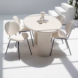 Table à manger en micro-béton moucheté Vandana Aureo Mira avec un design artistique moderne - Product Image 4