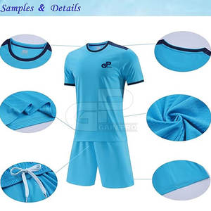 Ensemble de maillot et short de football pour hommes de haute qualité, confortable, conçu pour les entraînements et les matchs en extérieur de longue durée - Product Image 4