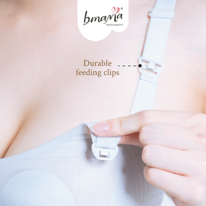 Bmama Premium Top Open Nursing Bra Wireless | Cooling Antibacterial Grip Support Maternity Breastfeeding Bra B–C Cup - Product Image 2