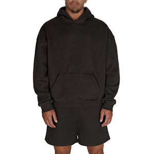 Conjunto de Sudadera con Capucha y Pantalones Deportivos de Alta Calidad con Lavado Ácido, Unisex, con Logotipo Impreso, Transpirable, Ligero, Ropa Deportiva, Ropa Informal - Product Image 5