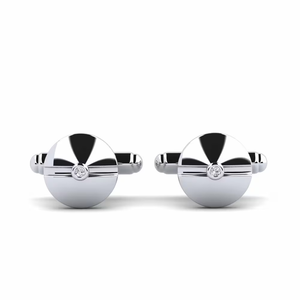 Boutons de manchette ronds en or 9 carats de qualité supérieure, conçus pour les hommes sophistiqués recherchant des accessoires formels élégants et polyvalents. - Product Image 2