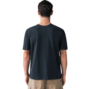 T-shirt décontracté à col rond pour homme, manches courtes, en jersey de coton, personnalisable, vente en gros, vêtement basique quotidien, fournisseur OEM - Product Image 1