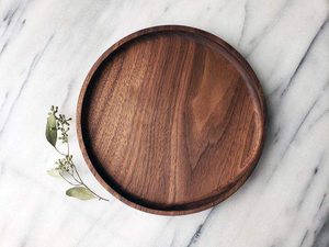 Premium Solid Wood Serving Tray for Restaurant Hotel Home <b>Breakfast</b> Snack Tea and Beverage Presentation - Product Image 4