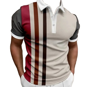 Polo clásico para hombre, camisetas de manga corta a rayas de verano, camisetas informales con botones de negocios, camisetas Polo de moda, ropa para hombre - Product Image 1