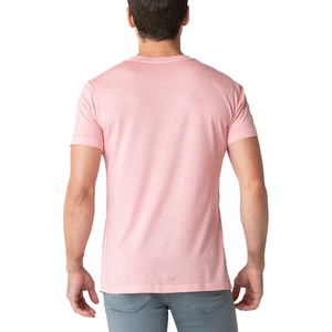T-shirts pour hommes personnalisés en gros avec impression de logo, t-shirts unis de haute qualité blancs et noirs pour hommes, 100% coton, coupe slim - Product Image 4