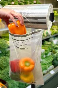 Bolsas de Plástico de Polietileno de Alta Densidad (HDPE) Biodegradables con Fuelle Inferior, Preabiertas en Rollo, para Empacadoras Automáticas - Product Image 1